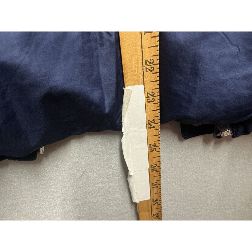 Old Navy Women's Navy Fleece Lined Full Zip Collared Puffer Vest Size Medium - Picture 7 of 13